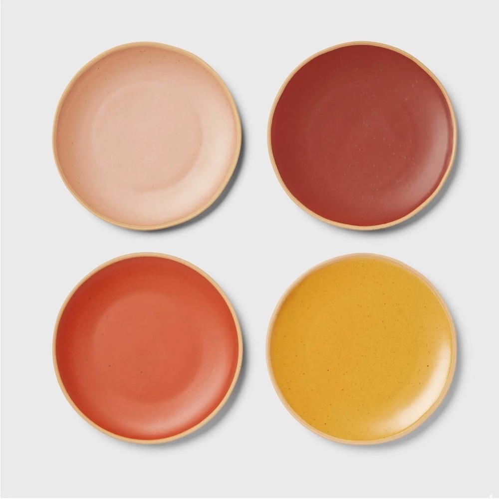 Threshold 4pk Ceramic Appetizer Plates
